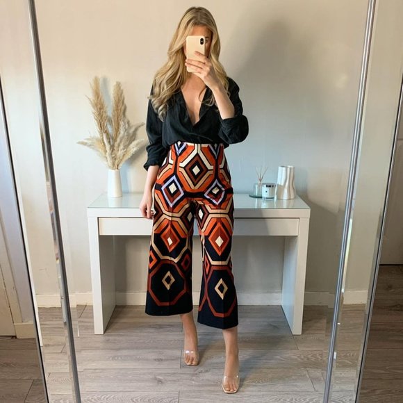 BLOGGER'S FAVE! Zara Retro High Waisted Culottes NWT - Picture 14 of 17